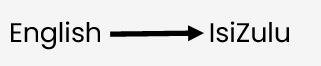 english to isiZulu baseline model